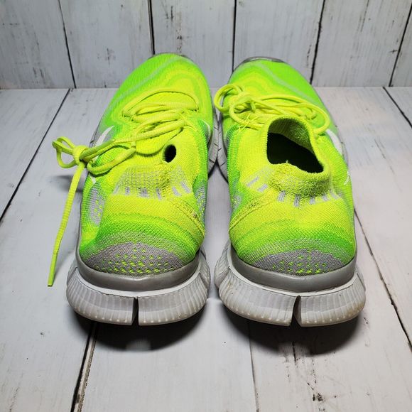 Nike Free 5.0 Running Shoes Size 8 Women's Neon Electric Green - Picture 7 of 10